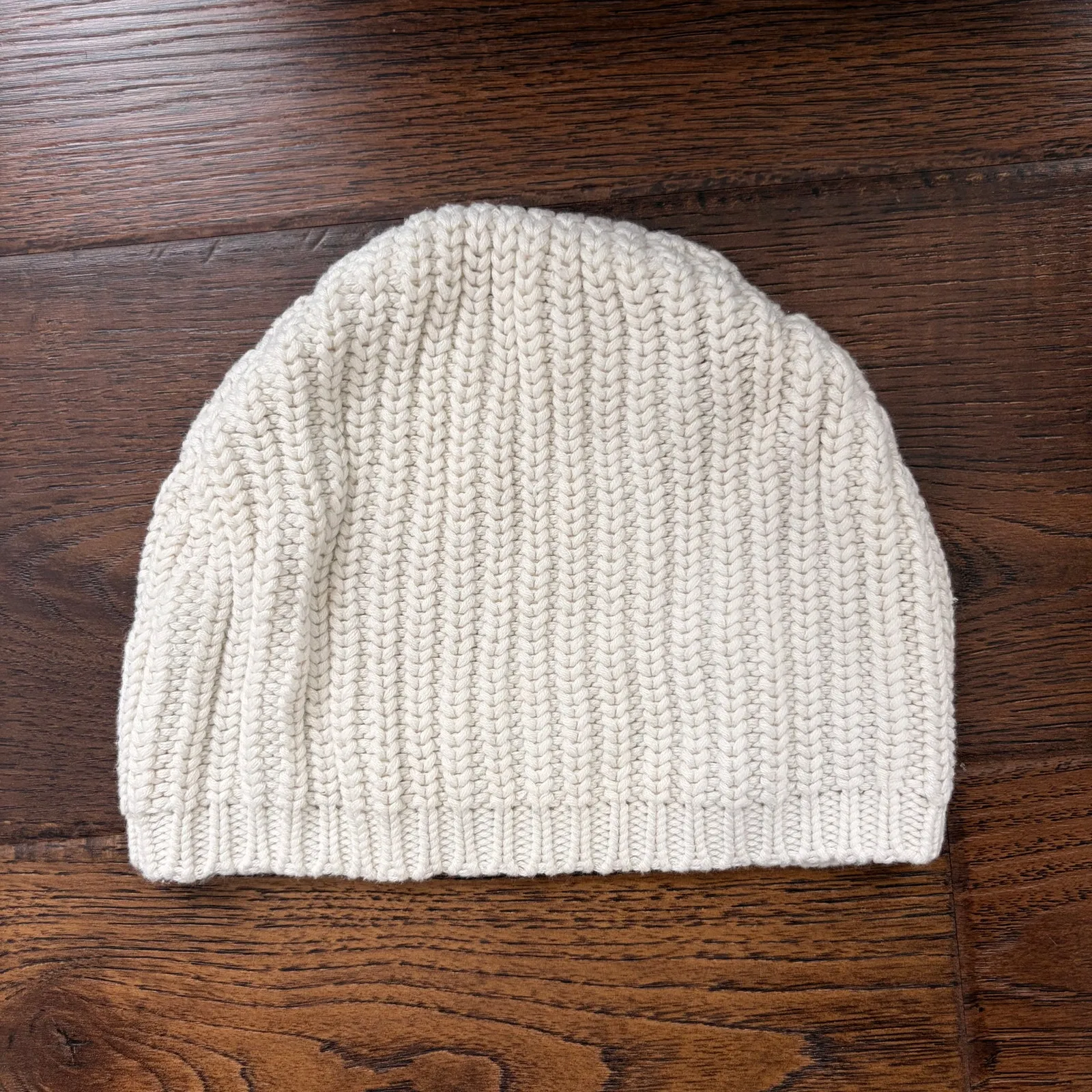 UGG Tan Knit Cotton Blend Women's Beanie Hat - Image 3
