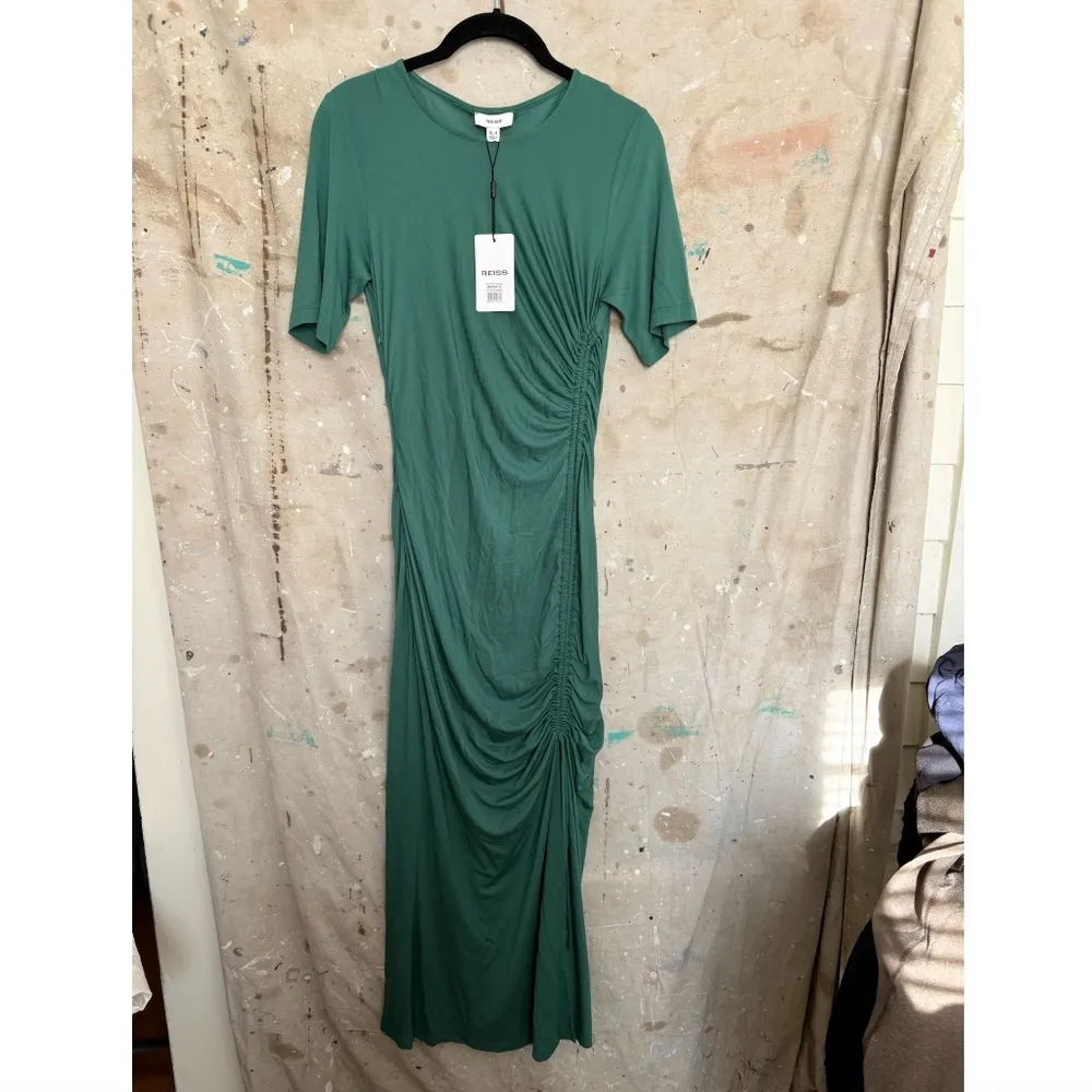 Reiss Rose Ruched Jersey Dress - Image 2