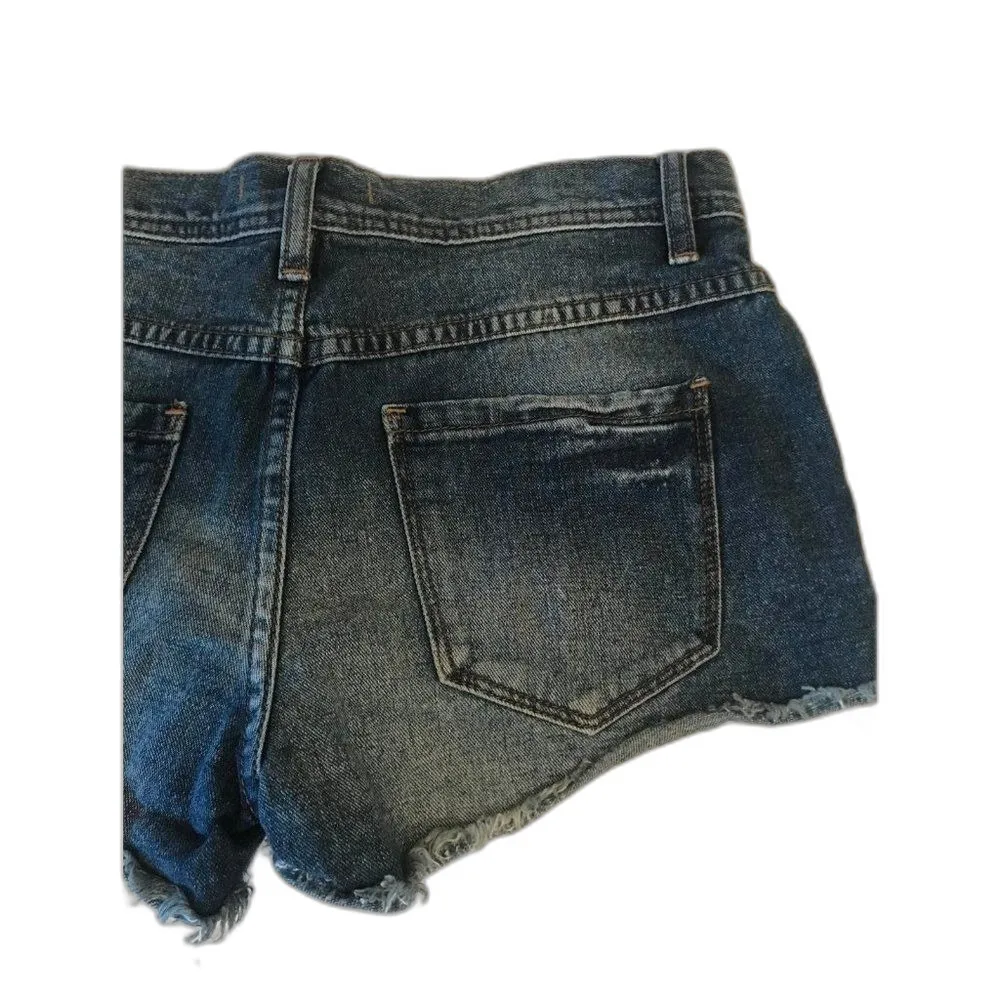 Free people denim Jean short booty shorts size 25 - Image 9