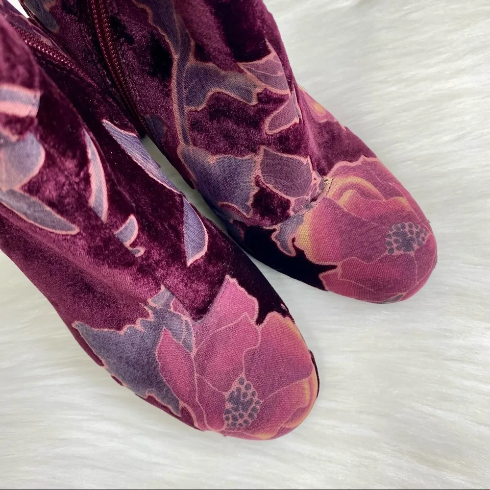 Steve Madden Elissa Velvet Floral Bootie - Image 3