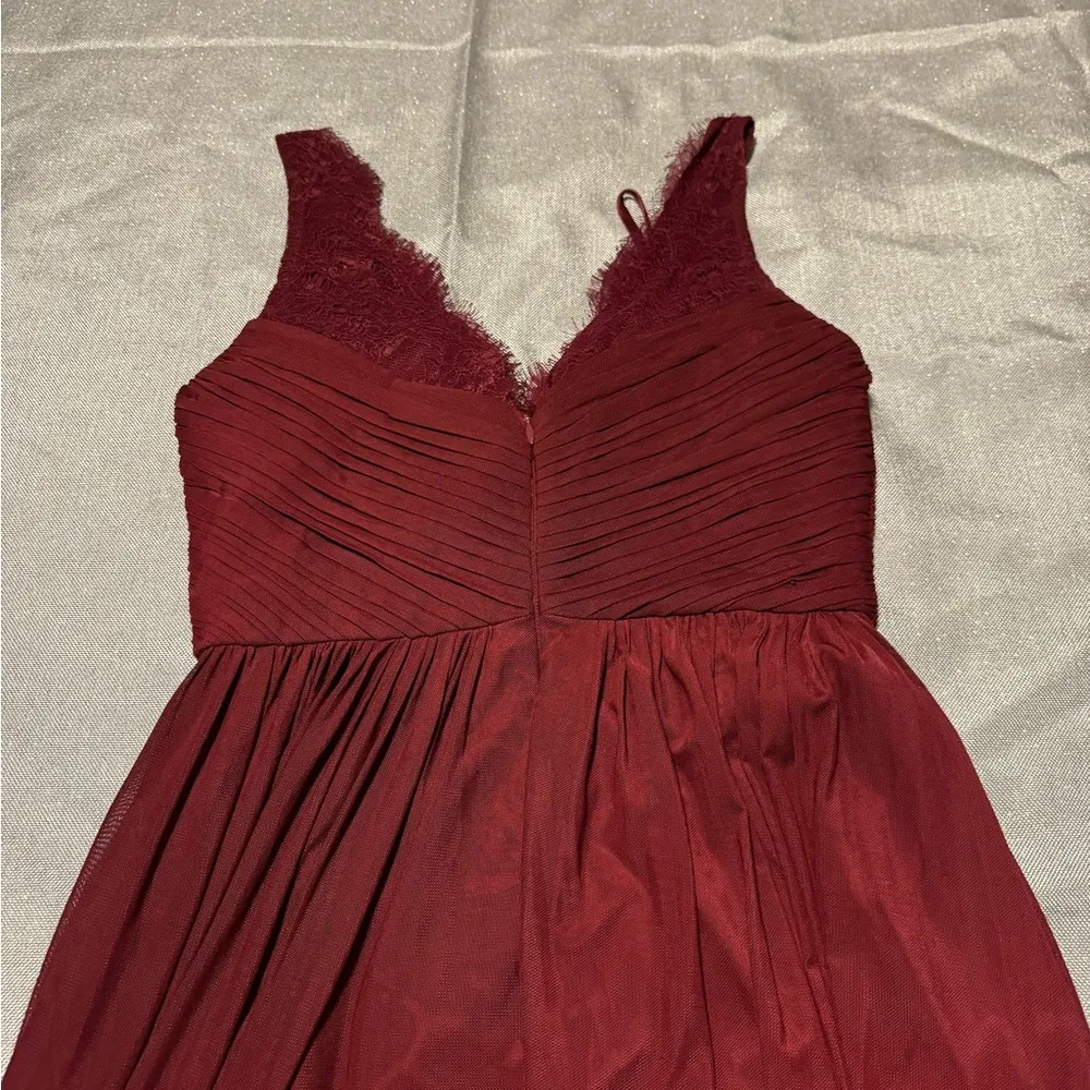 BHLDN Burgundy Maxi Dress - Image 4
