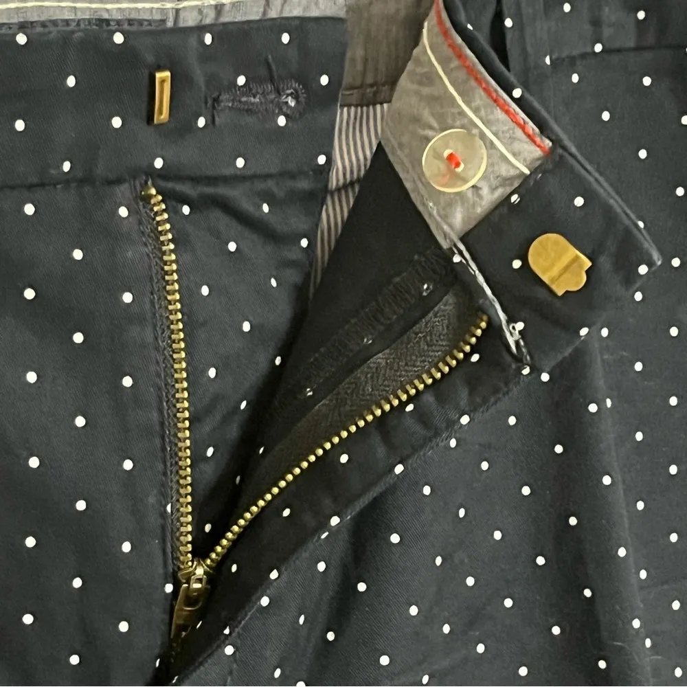 Women’s Tommy Hilfiger‎ Navy With White Polka Dots Chino Shorts Size 20W Pockets - Image 6