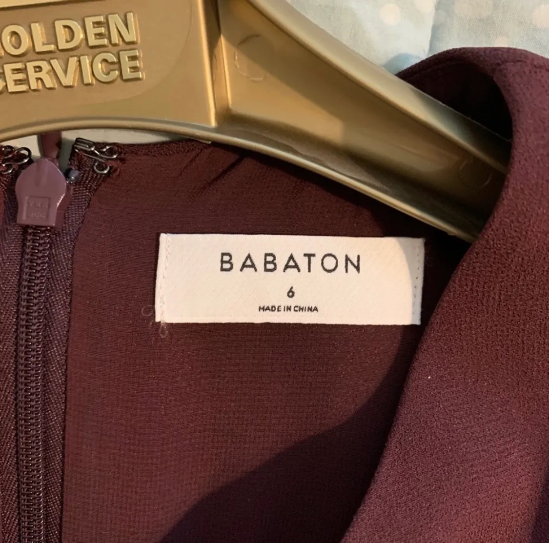 Babaton Red Maroon Patricio Dress - Image 4