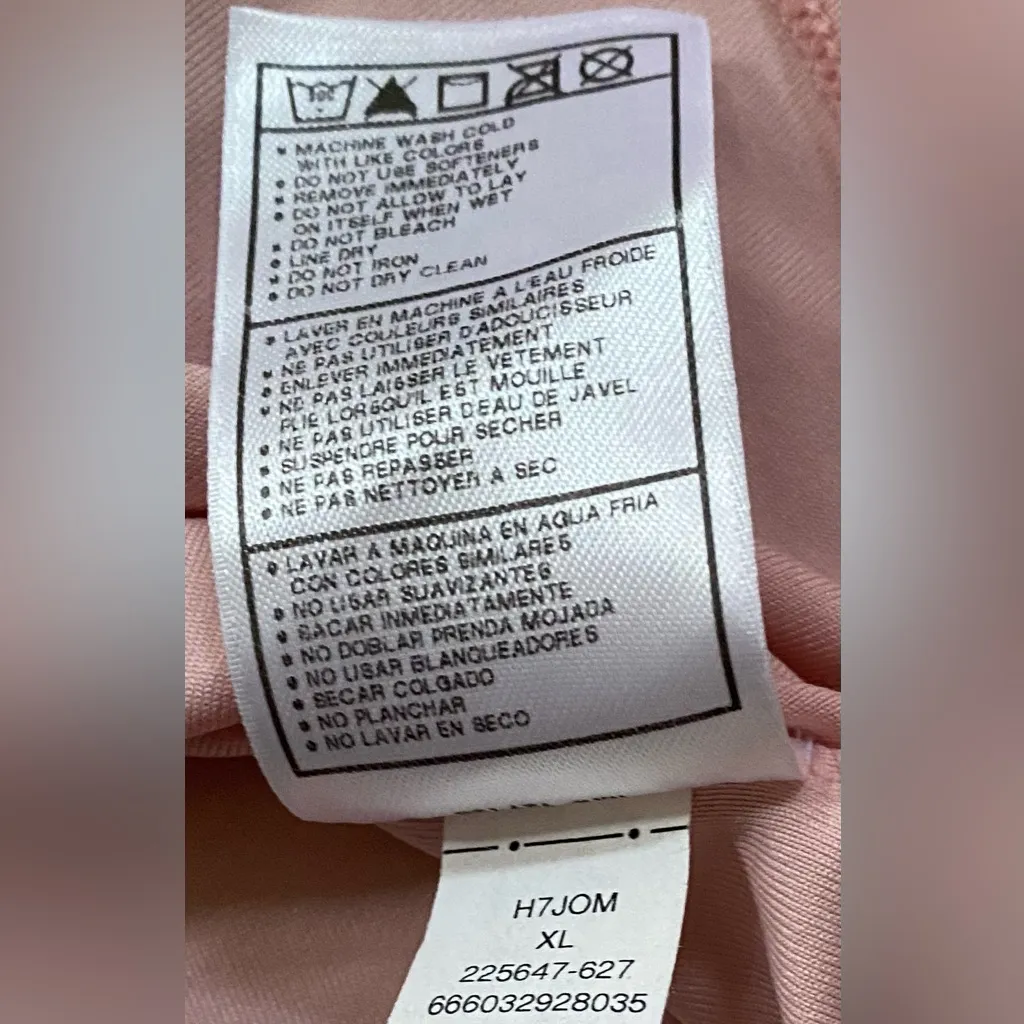 Nike Fit Dry Women’s XL Soft‎ Pink Poly Blend Sleeveless Athletic Top - Image 6