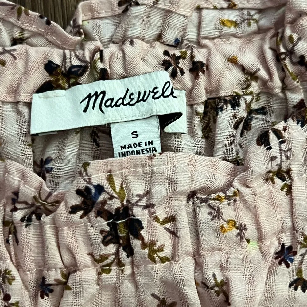Madewell Sophia Elastic Shirred Top in Bouquet Floral | Small - Image 8