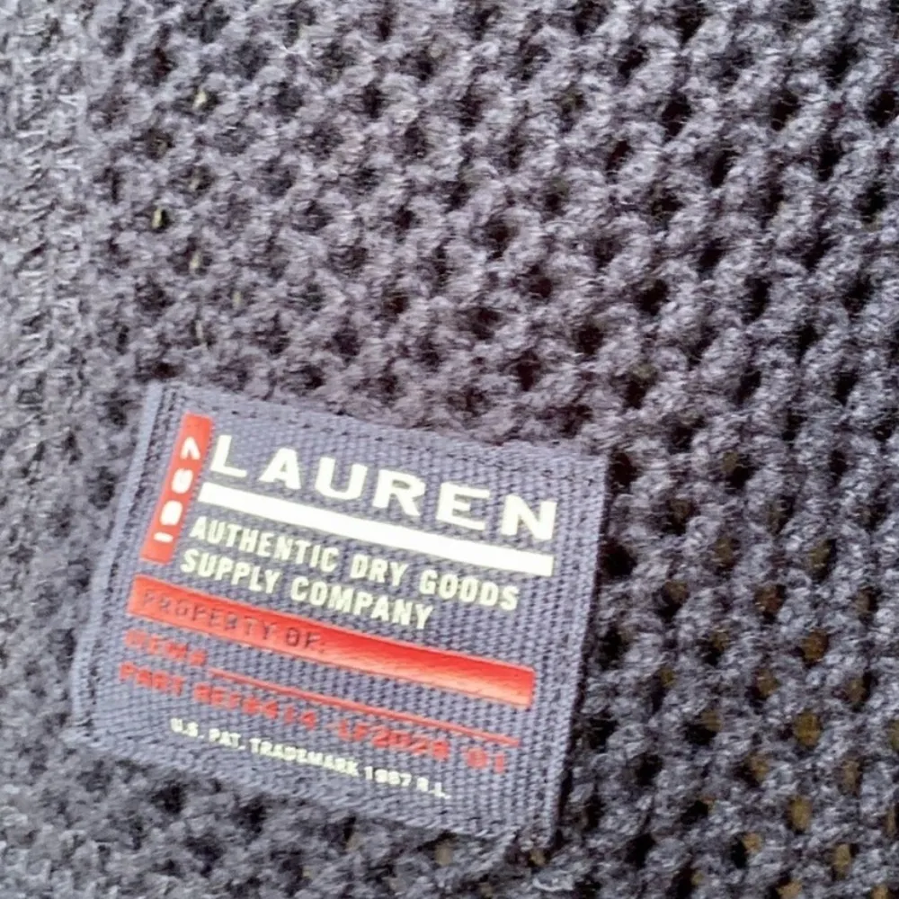 LAUREN Ralph Lauren LRL Dark Navy Blue Mesh Crochet Hoodie Women’s Size XL - Image 3