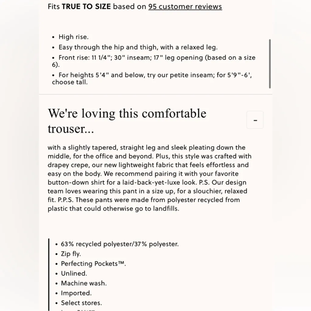 J.Crew  Essential pant in city crepe - Image 3