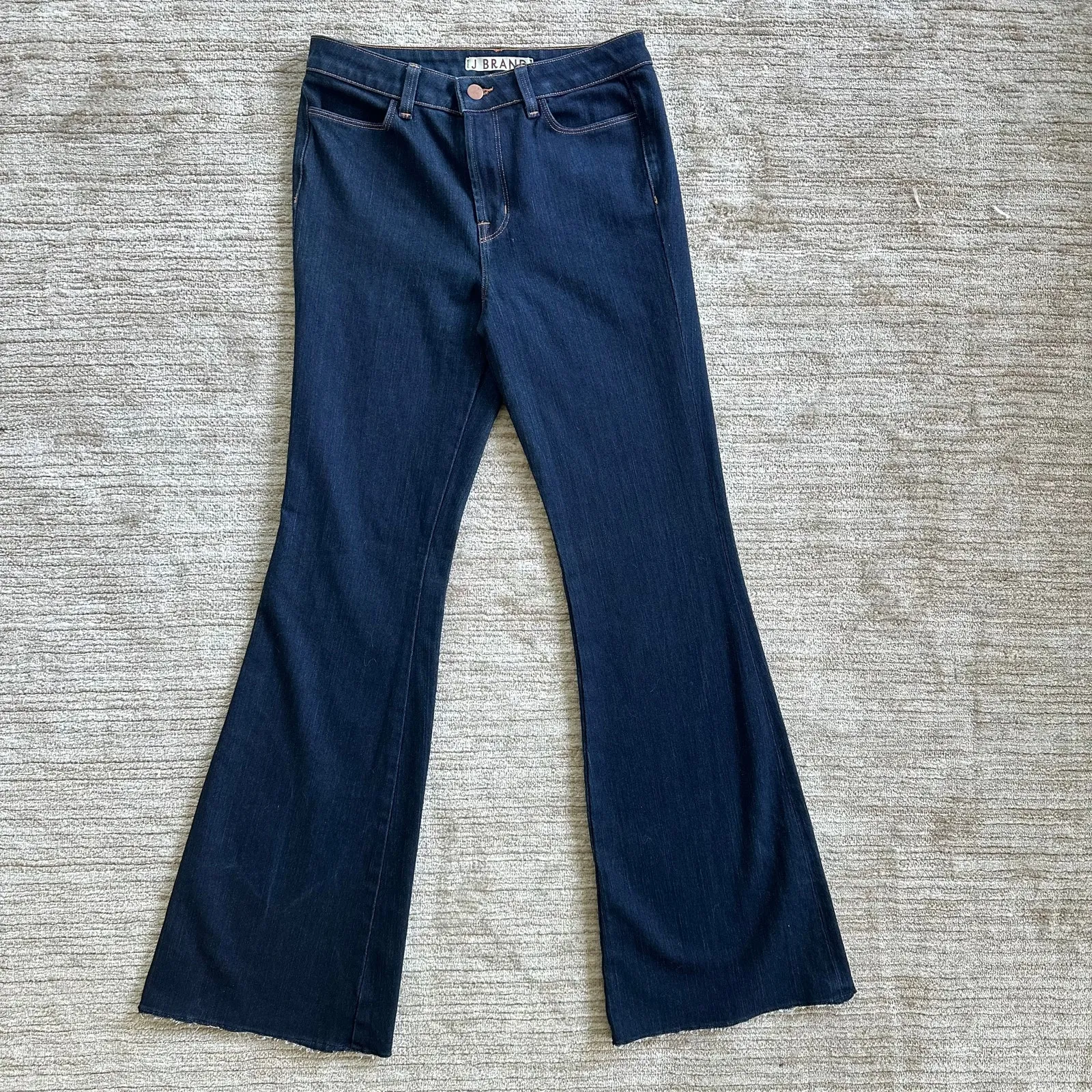 J Brand The Doll Super Flare Sz 29 Indigo Blue Dark‎ Wash Stretch Jeans #1797 - Image 3