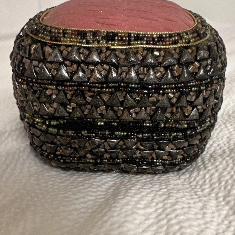 Mary Francis beaded beauty handbag small Pink - Image 4