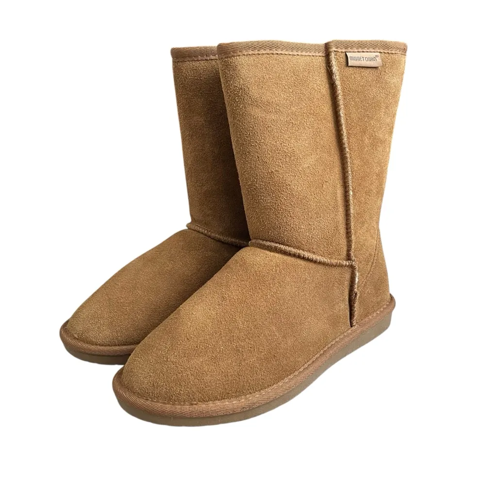 Minnetonka Callahan Suede Boots Sherpa Lining Women’s Size 8 Water Resistant - Image 3