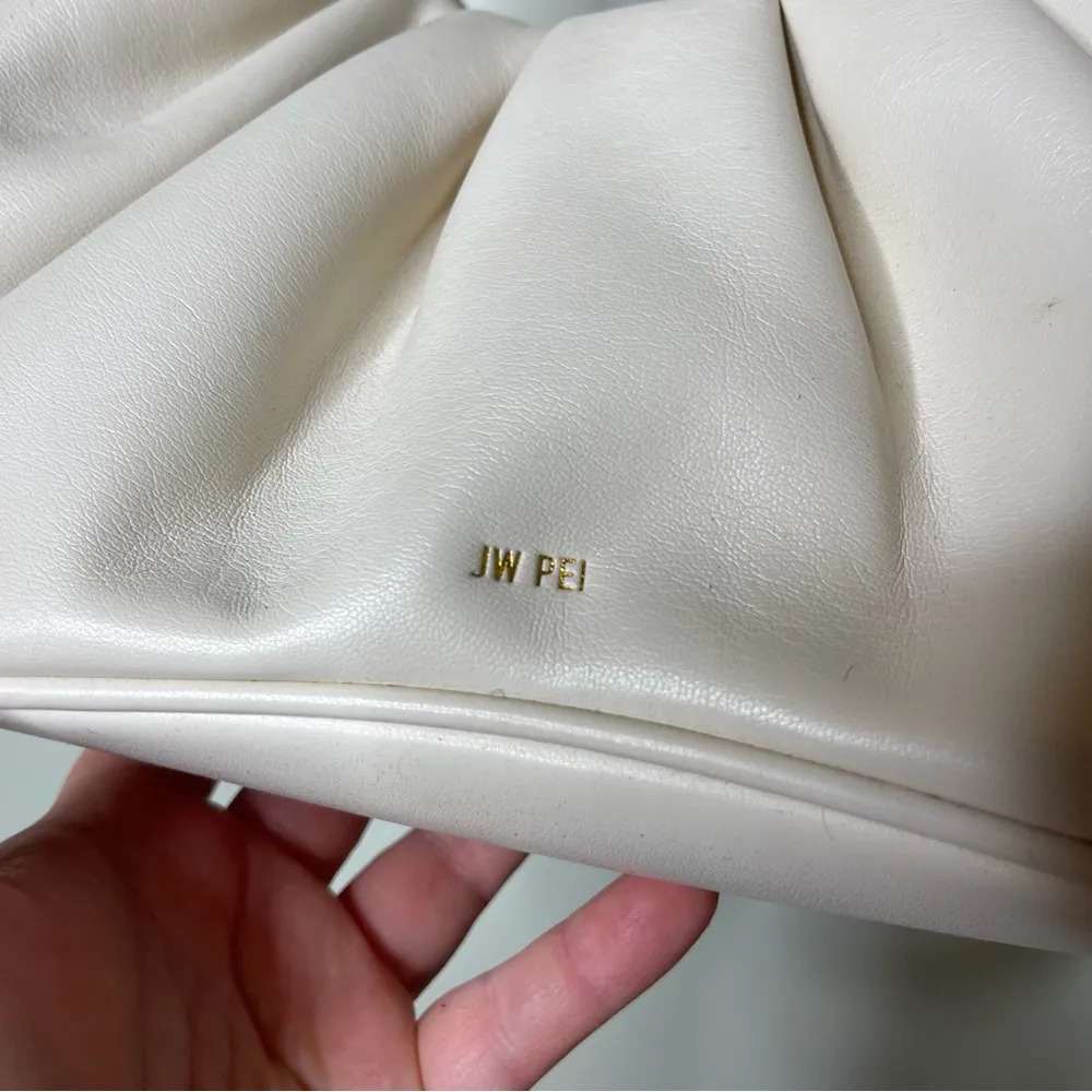 JW PEI GABBI RUCHED HOBO HANDBAG - IVORY - Image 5