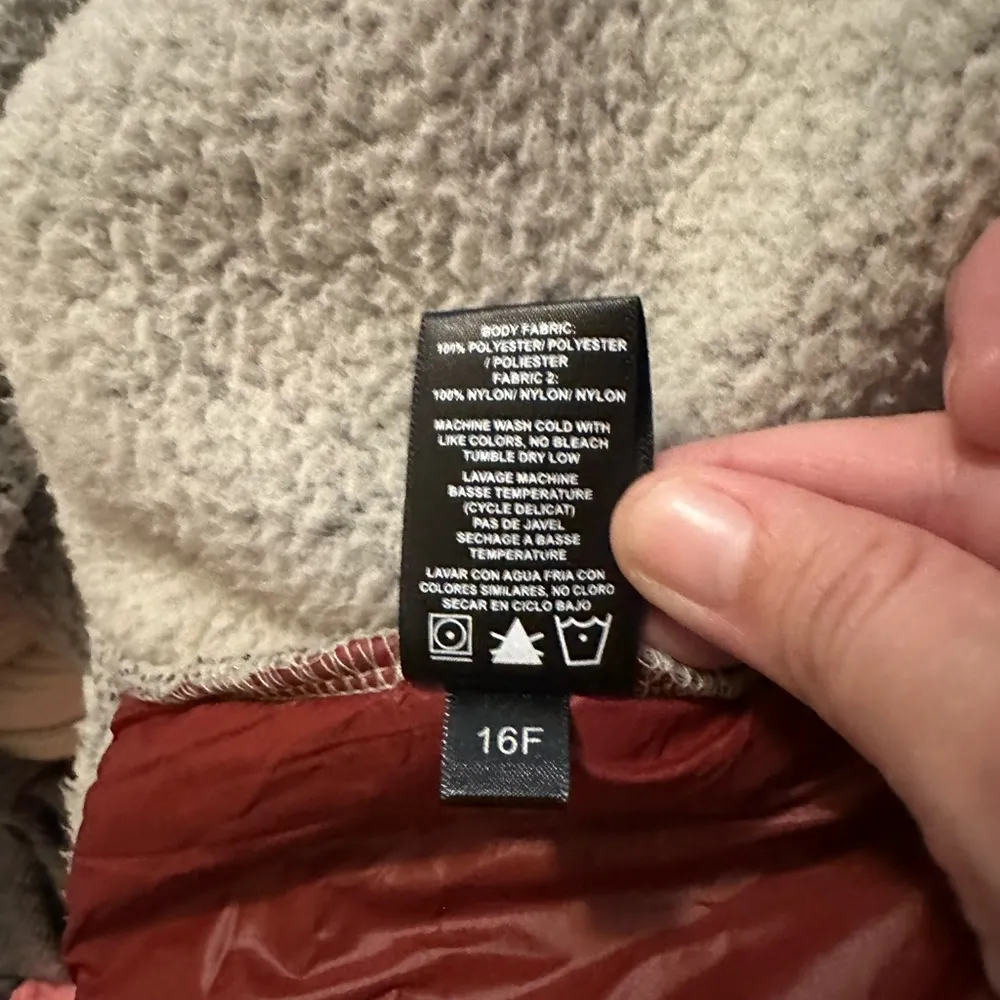 KUHL Beige Skata Sherpa Pile Fleece Full Zip Jacket Size XL - Image 4