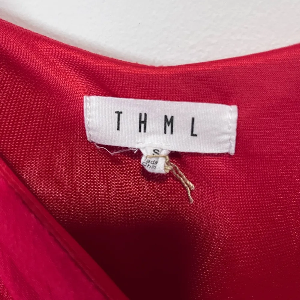 THML Wrap Dress Adjustable Straps Sleeveless Side Tie Sash Women’s Sz S EUC - Image 3