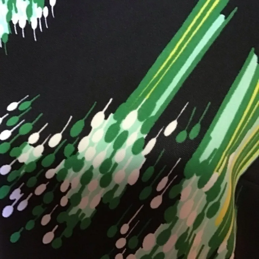 Vintage 70s bright streaks top Black Size L - Image 2