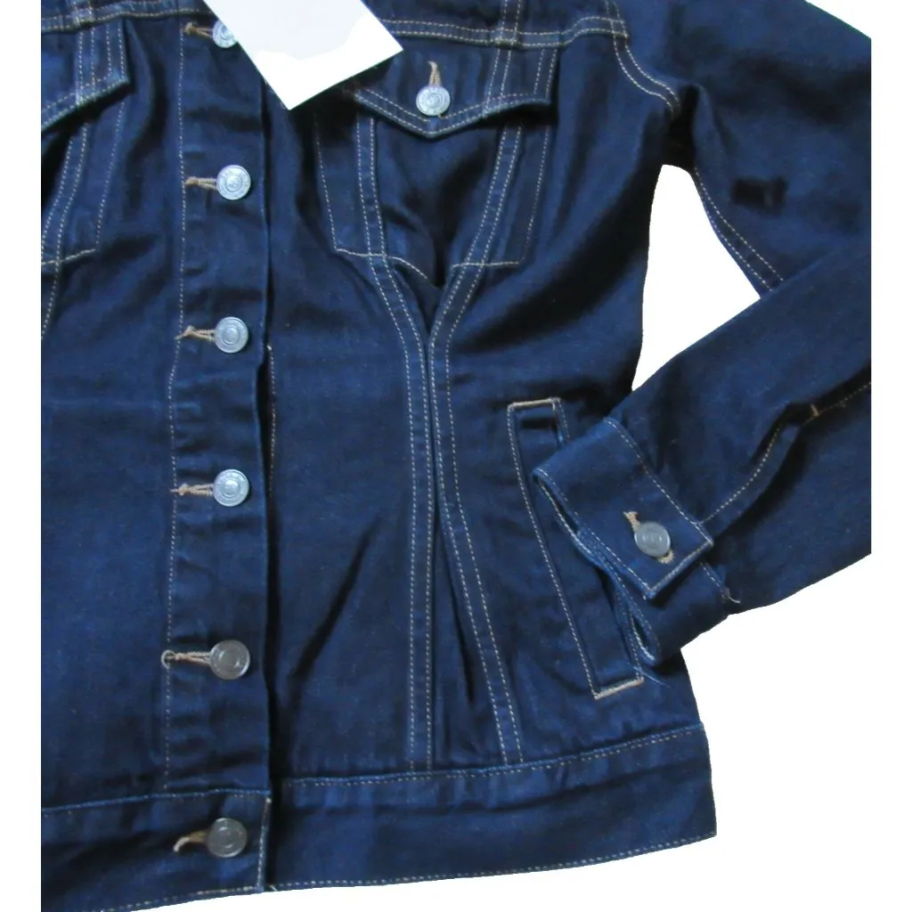NWT Current/Elliott The Corset Trucker in Hearst Denim Jean Jacket 0 / XS $328 - Image 4