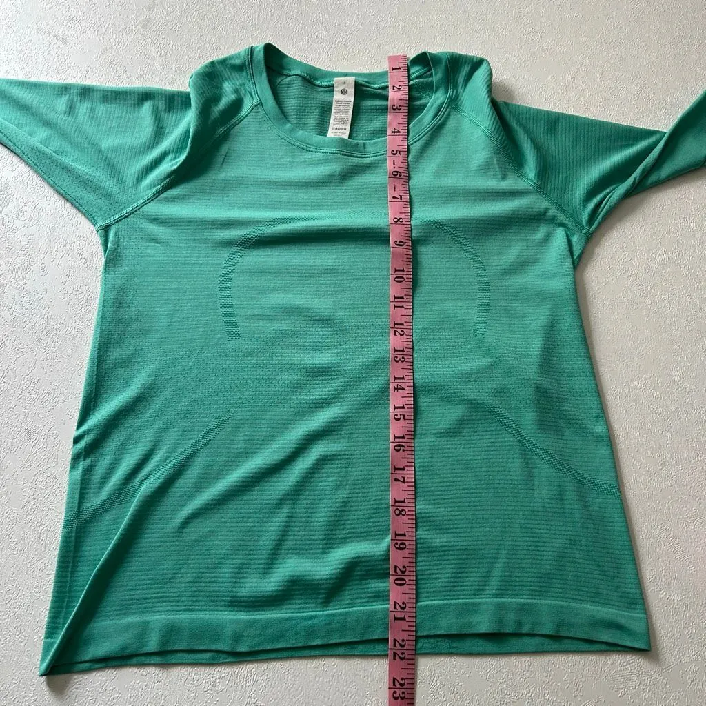 Lululemon Swiftly Tech Long Sleeve 2.0 Green Teal | Size 8 | Lightweight Seamles - Image 6