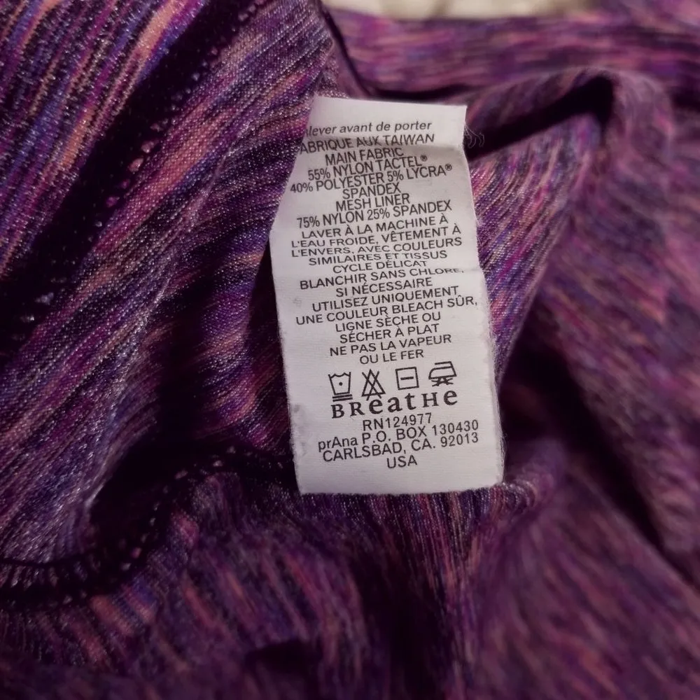 PrAna Amaya Space Dye Athletic Dress Purple Sz Small - Image 10
