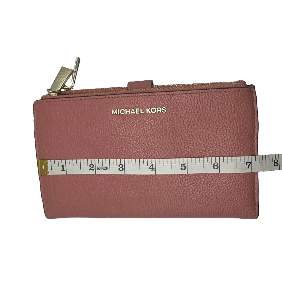 MICHAEL KORS Pink Wallet w/ Phone Holder - Image 10