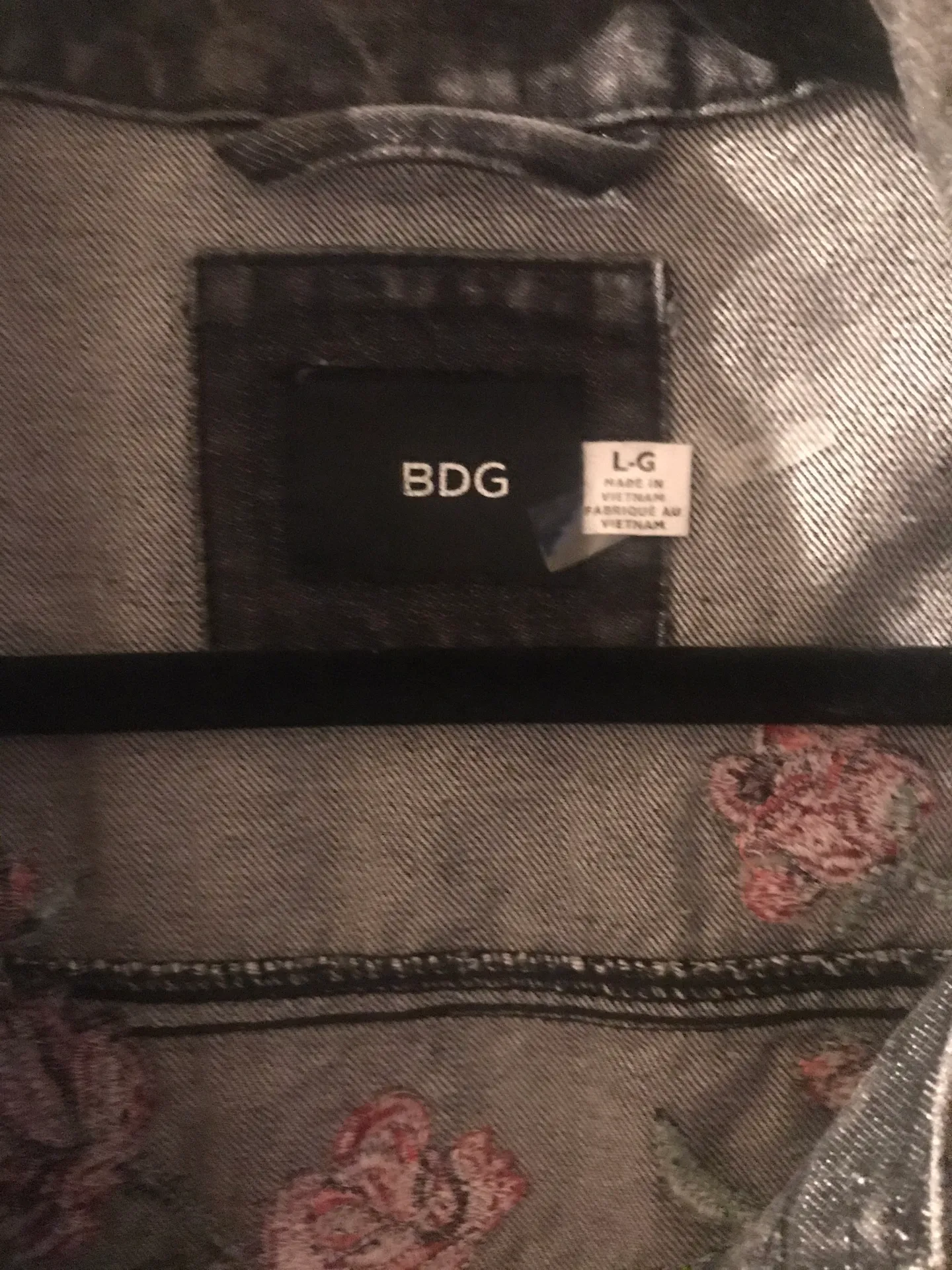 BDG Moth and Rose Denim Acid Washed Jacket - Image 4