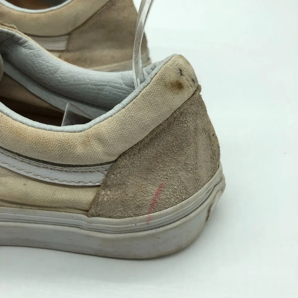 Vans Sneakers Skate Shoes Canvas Suede Beige Mens 6.5 Womens 8 - Image 5