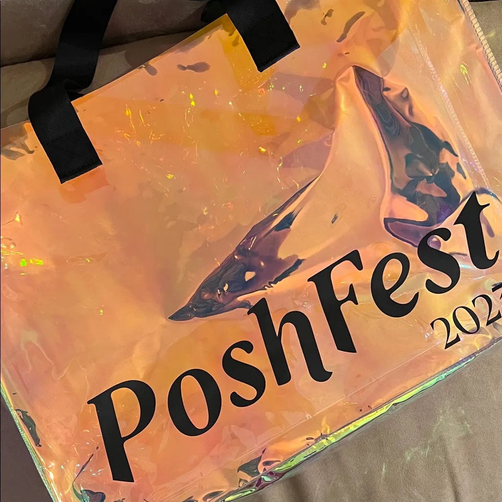 Iridescent Tote Bag Gold - Image 4