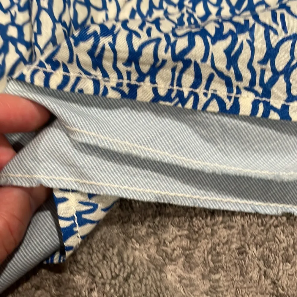 Layered tiered raw hem a-line fully lined lightweight cotton skirt - Image 7