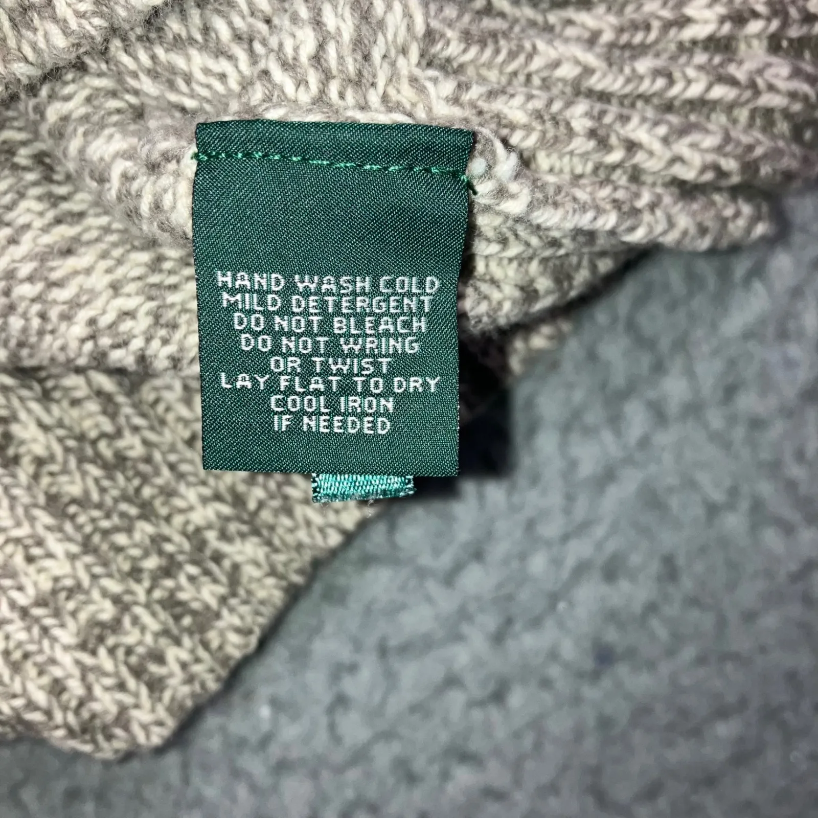 Lauren Jeans Co Ralph Lauren Cowl Neck Sweater Women Large Chunky Speckled Knit Tan Size undefined - Image 10