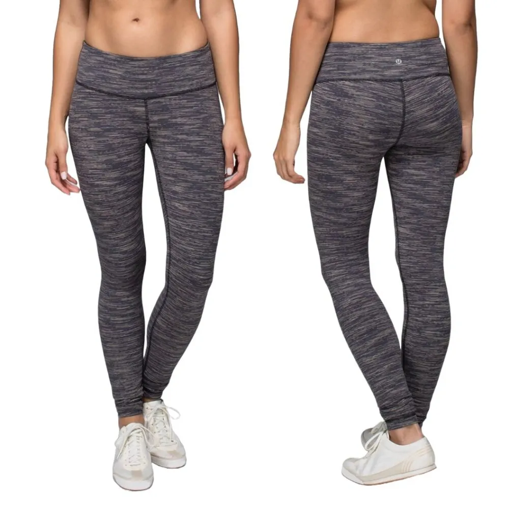 💙 NWT Lululemon Wunder Under Leggings Wee Are From Space Black Cashew / Black - Image 2