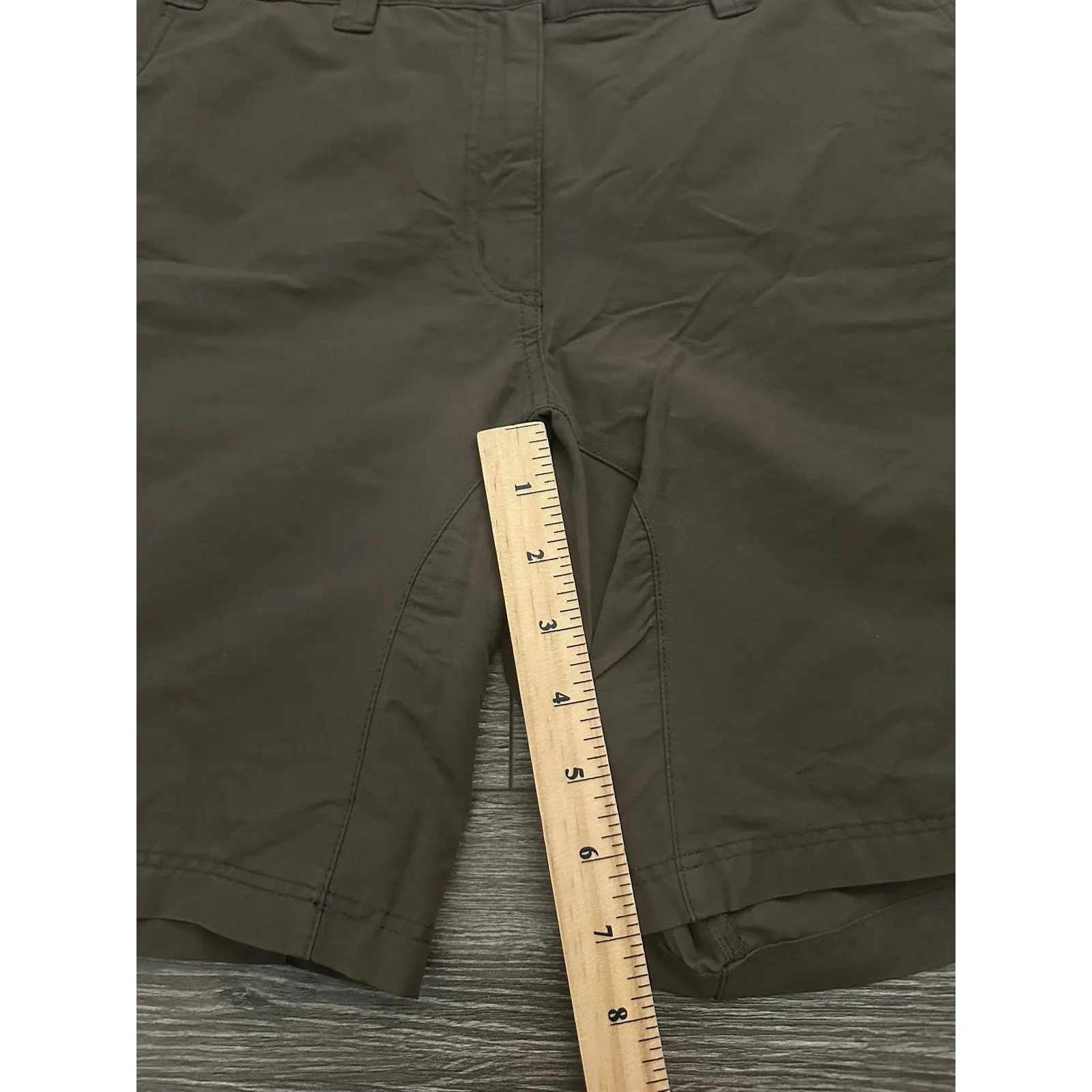 MAMMUT Womens Hiking Shorts Climbing Cargo Regular Fit Size 12 Green/Brown Green - Image 2