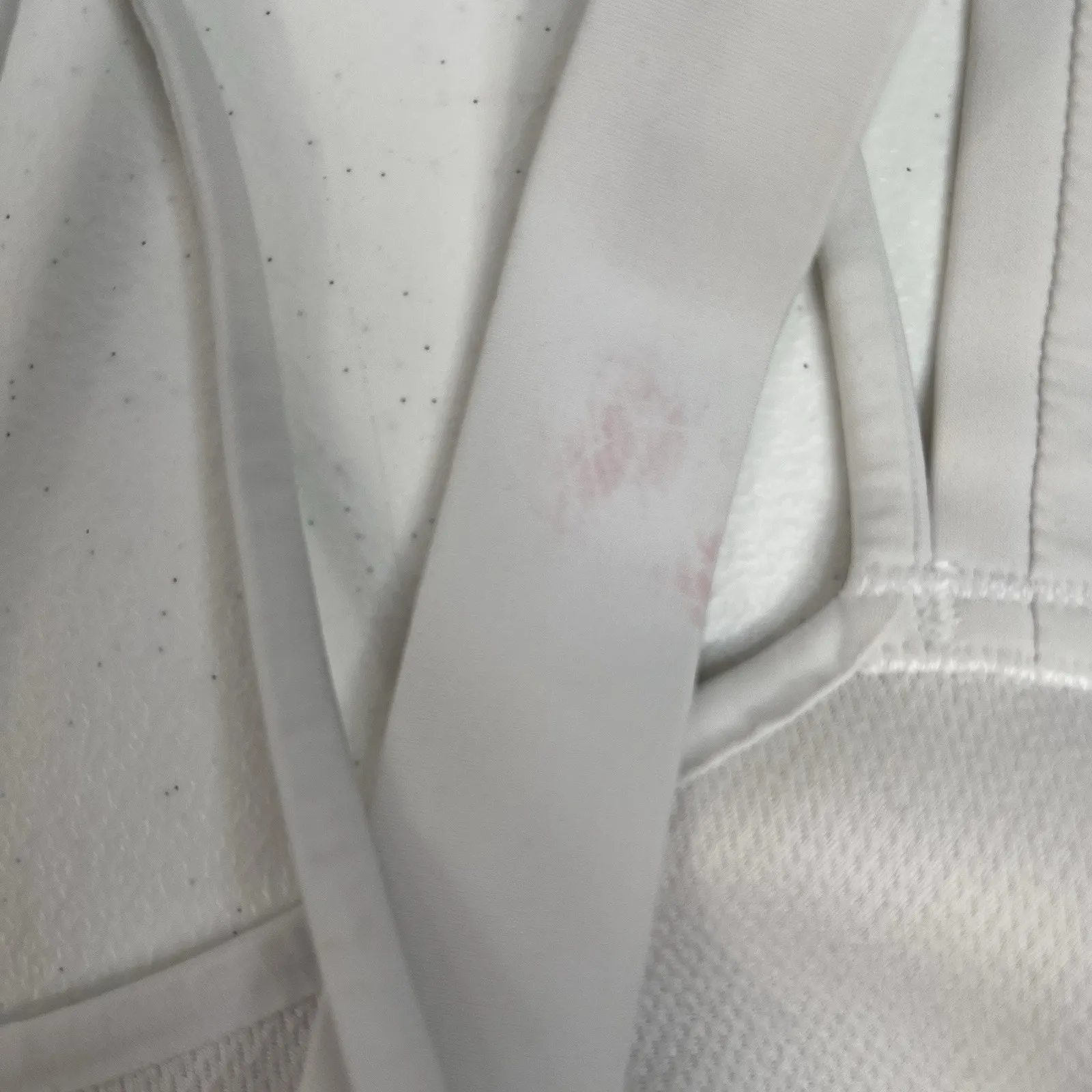 Lululemon Sz 4 Like a CloudLongline Bra Light Support D/DD Cup White Strappy - Image 7