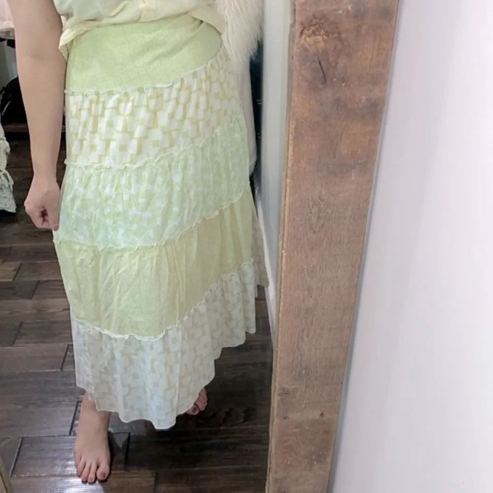 Sigrid Olsen maxi skirt tiered boho size 8 - Image 3