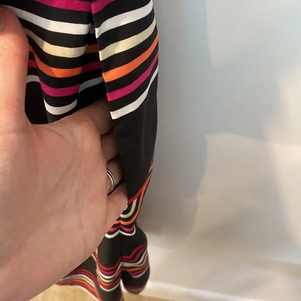 White House Black Market Multicolor Striped Strapless A-line Dress Size 2 Preppy - Image 10