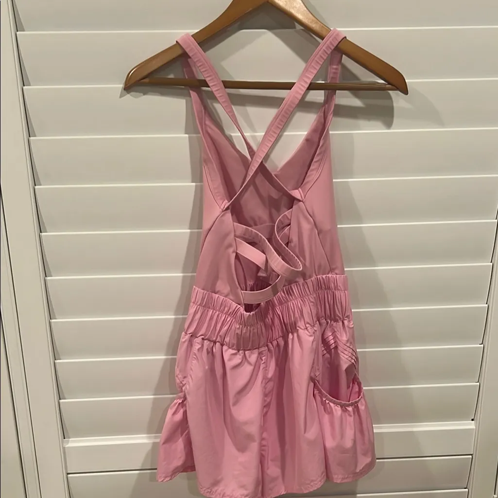 Free People pink romper one piece medium - Image 2
