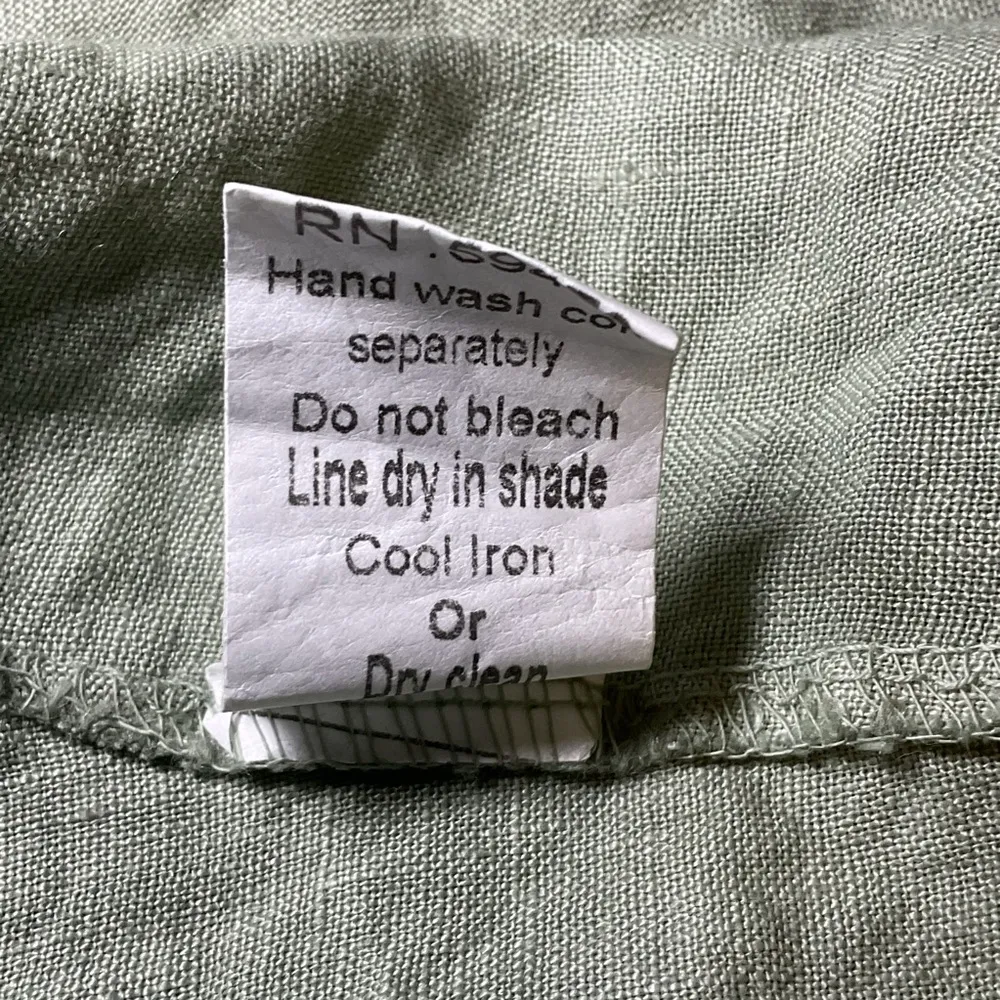 Valentina Naldo 100% Linen Light Green Lace - Image 9