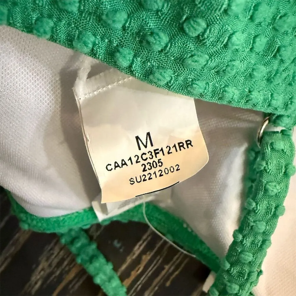 Women's Green Ribbed Bikini Set Size M 2 Piece - Image 7