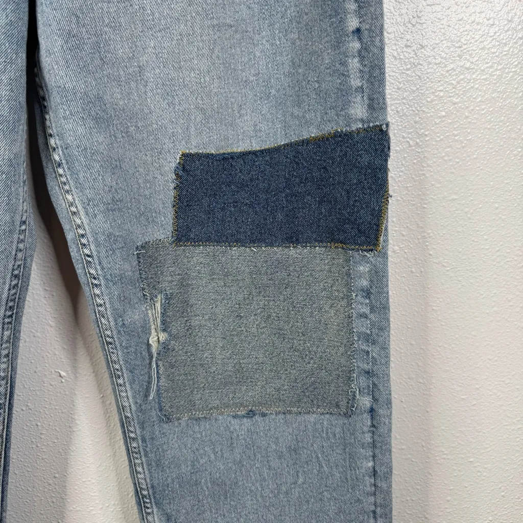Faherty  90s Crop Patchwork Jeans Size 30 - Image 4