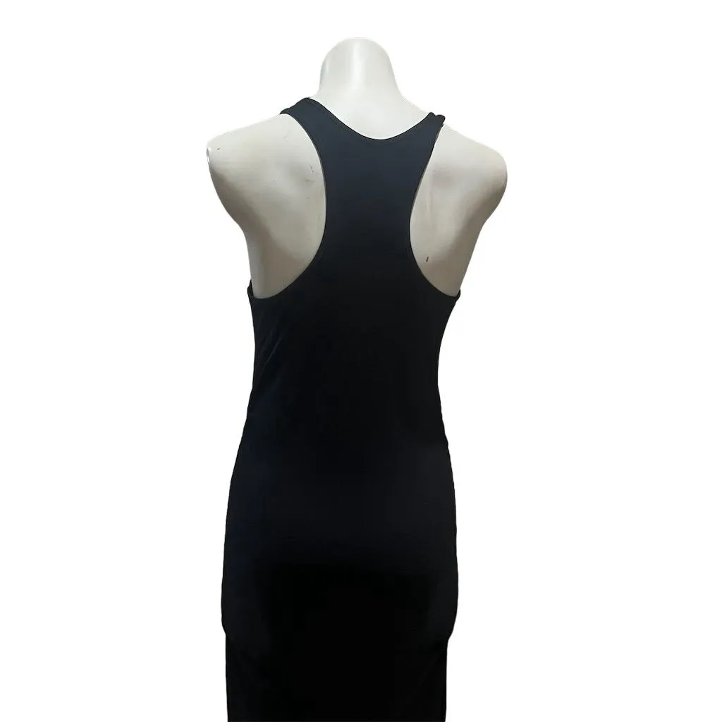 Michael Stars Women's Black Racerback Midi Dress Size L Sleeveless Casual Party - Image 7