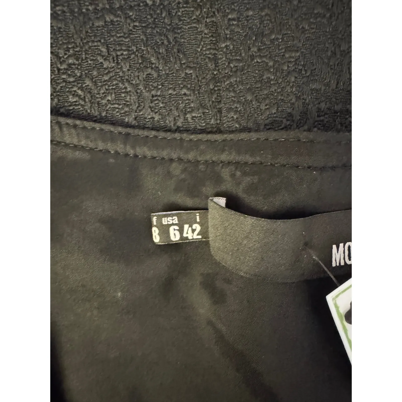 Love Moschino Black Textured Mini Dress – Size IT 42 (US 6) - Image 4