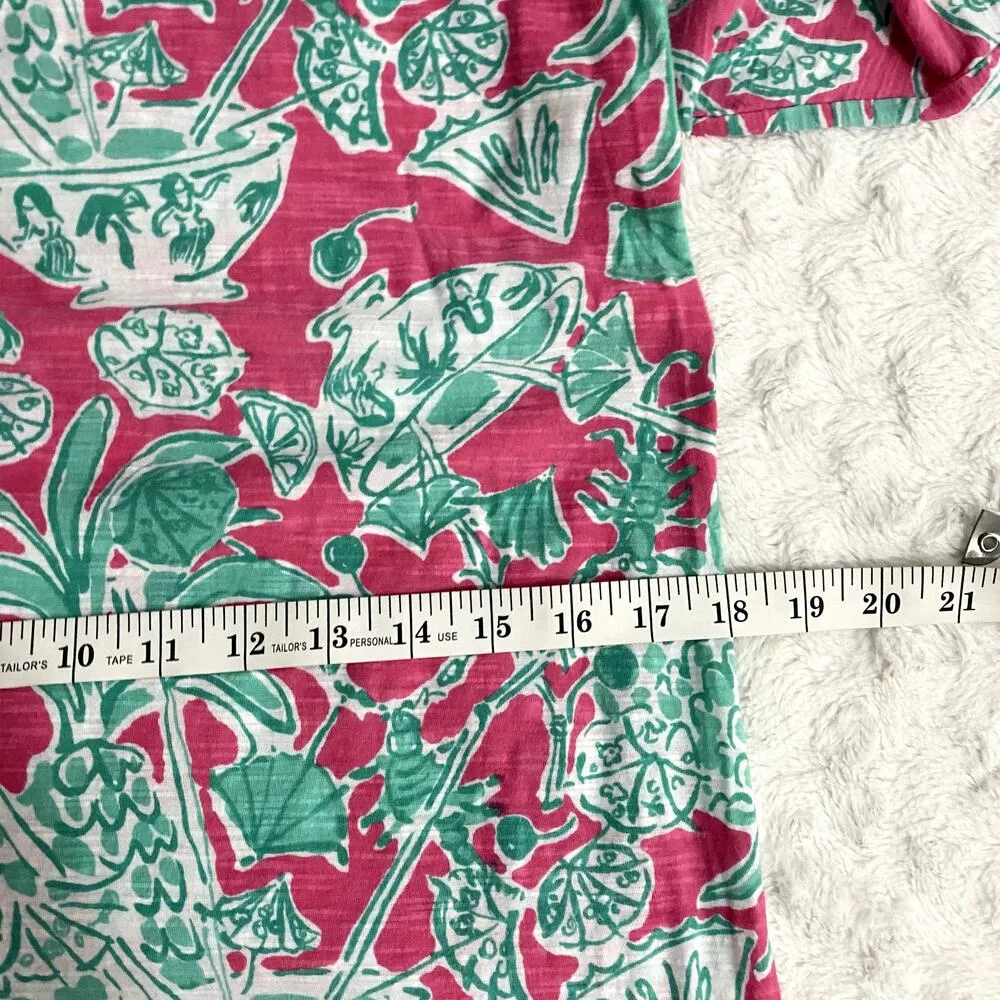 Lilly Pulitzer Cassie Pink Scorpion Bowl Holy Grail Knit Preppy Mini Dress S - Image 8