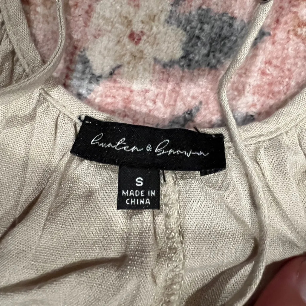 Hunter & Brown Flowy oversized boho style Jumpsuit size small - Image 7