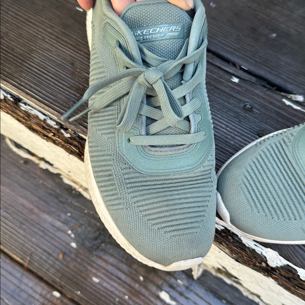 SKECHERS BOBS Sage green Athletic Shoes - Image 4