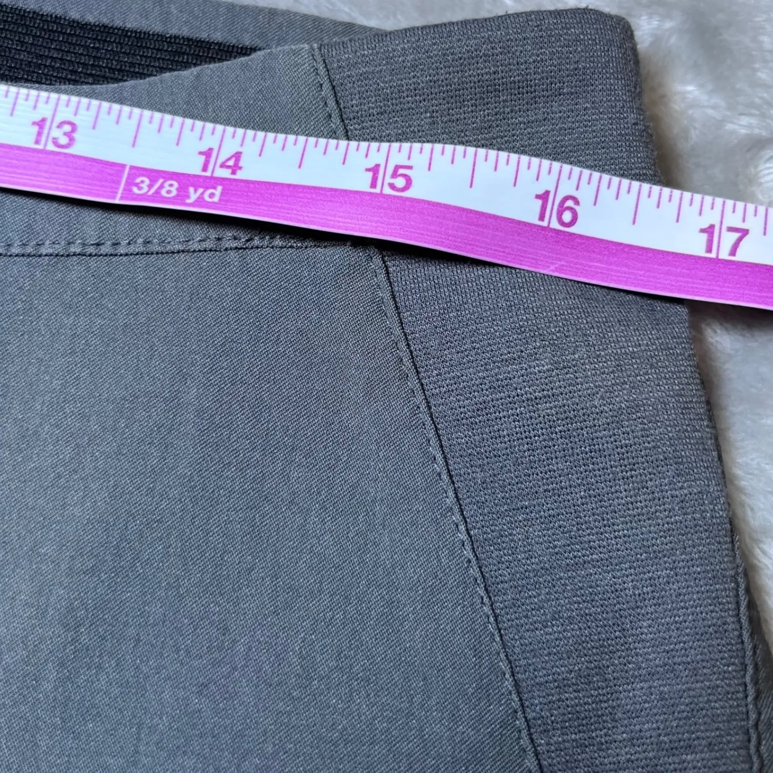 Simply Vera Vera Wang Pants Womens PL Gray Elastic Waist Straight Leg Casual - Image 9