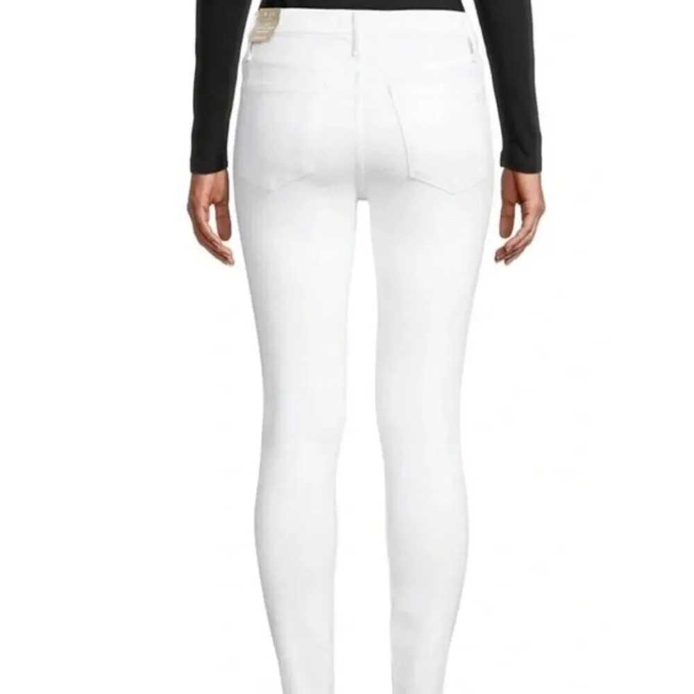 madewell high riser skinny jeans white 24 Stretch Classic 5 Pocket - Image 2