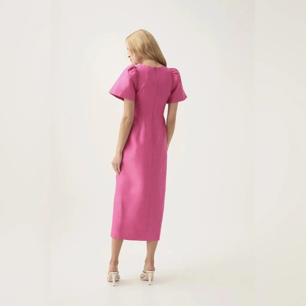 Aje Presence Twisted midi dress US6 Pink Size 6 - Image 4