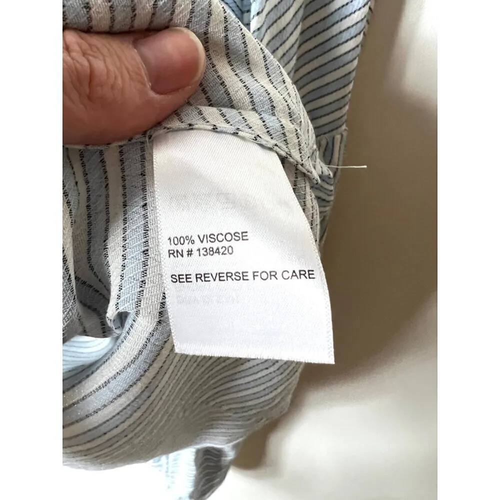 Etcetera long sleeve striped blouse women’s size 4‎ - Image 7