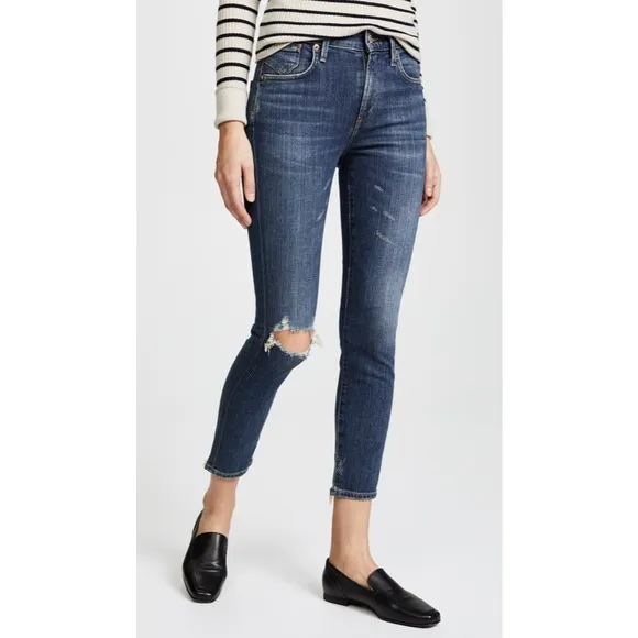 AGOLDE Sophie High Rise Skinny Crop Jeans Santa Fe - Image 10