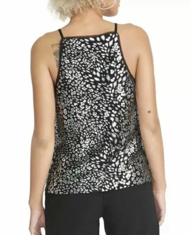 Women's  Black Animal Print Party Top, Size Small - New! - Image 2