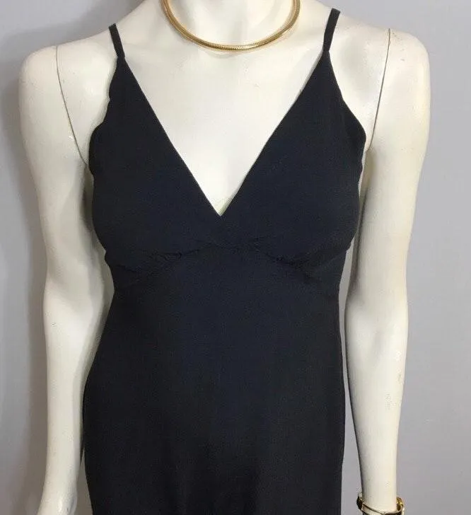 Little Black Strappy Plunging Neck Jumpsuit Sz Small - Image 5