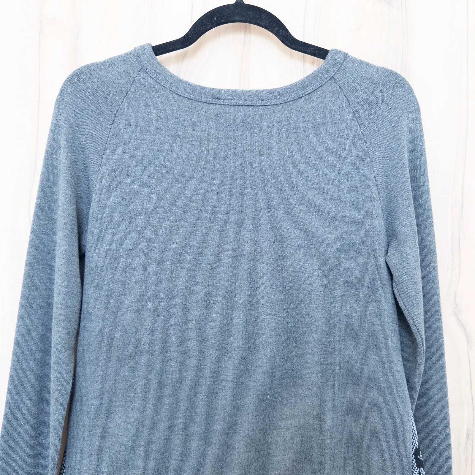 Karen Kane Womens Lace Trim Long Sleeve Top Size S Gray Office Modern Boho - Image 7