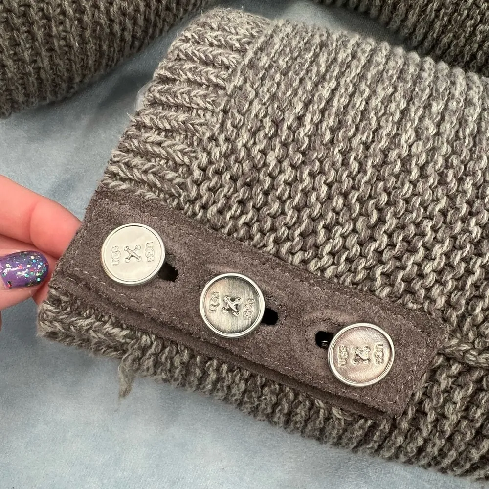 Ugg Cardy Charcoal Sweater Boot 10 - Image 12